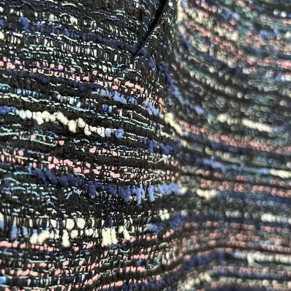 Diane von frustenberg adela tweed short sleeve top womems size medium - Picture 5 of 12